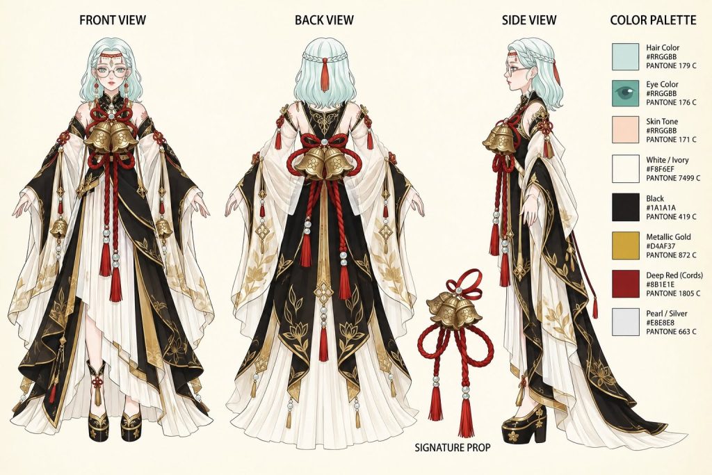 Original Character Design + Character Sheet