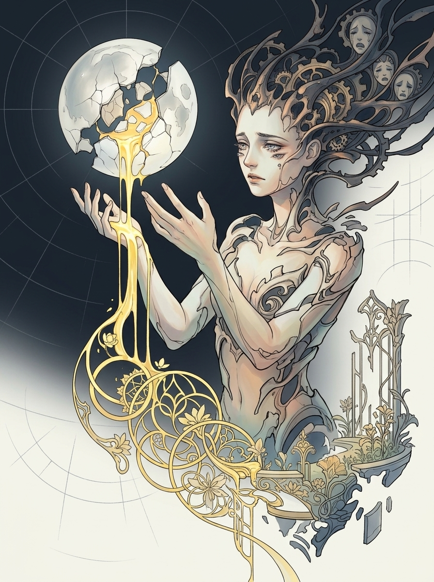 Alchemical Grief of the Golden Moon