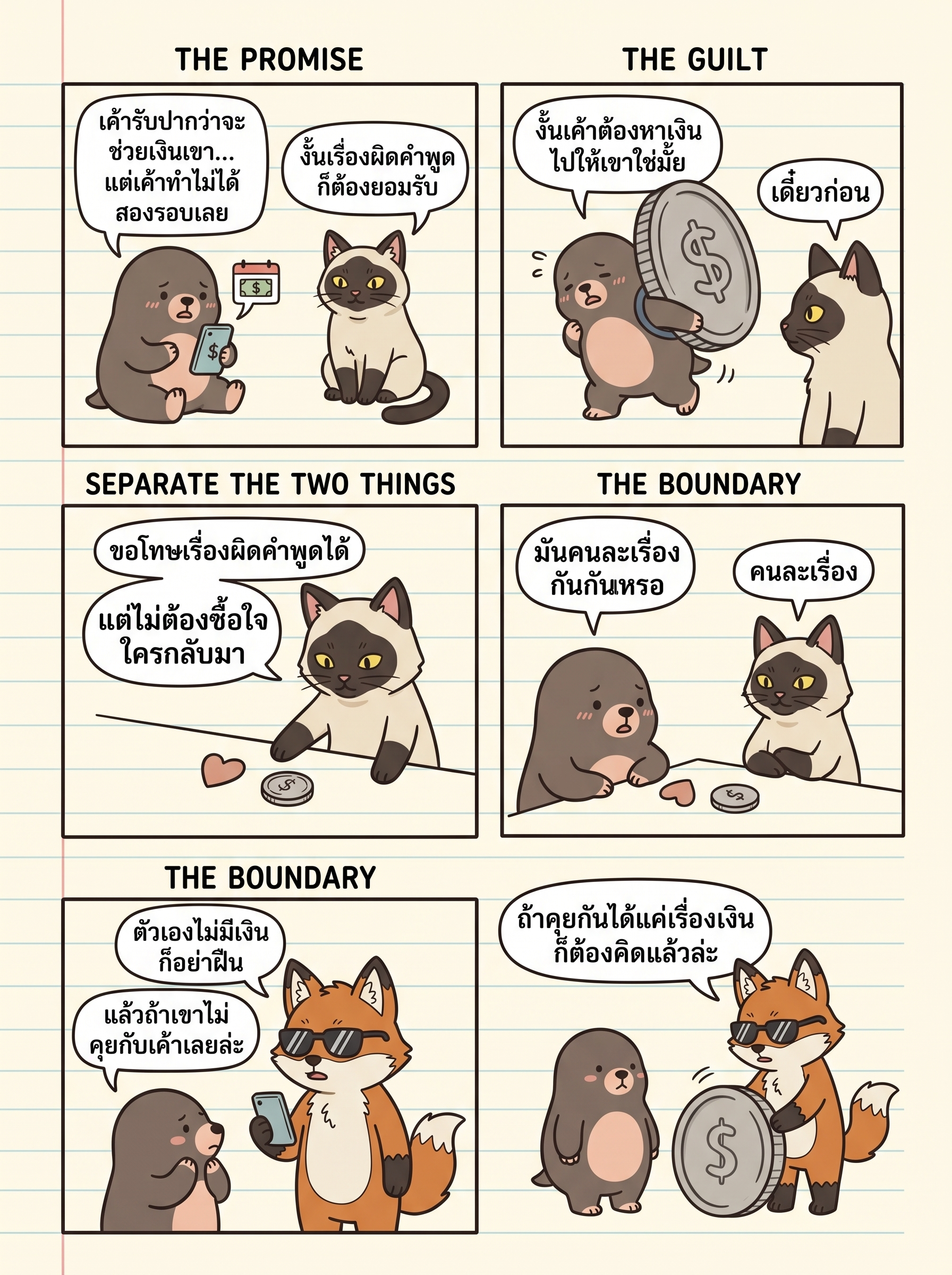 ถ้าคนรักหยุดคุยกับเรา เหลือแต่เรื่อง “โอนเงิน” อย่างเดียว นั่นก็น่าคิดมากแล้ว — page 1