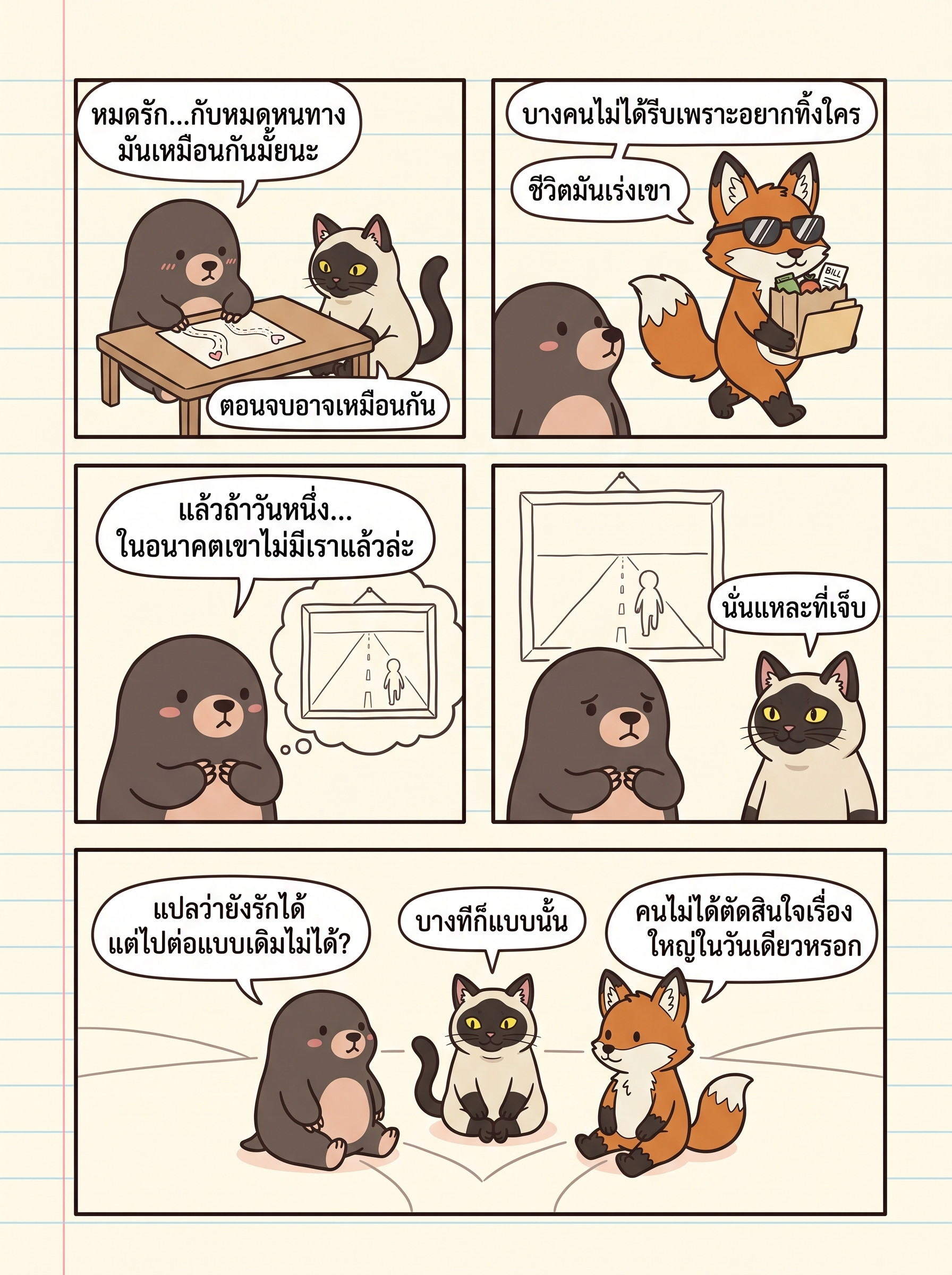 ไม่ใช่ “หมดรัก” แต่เป็น “หมดหนทางที่จะไปต่อแบบเดิม” — page 1