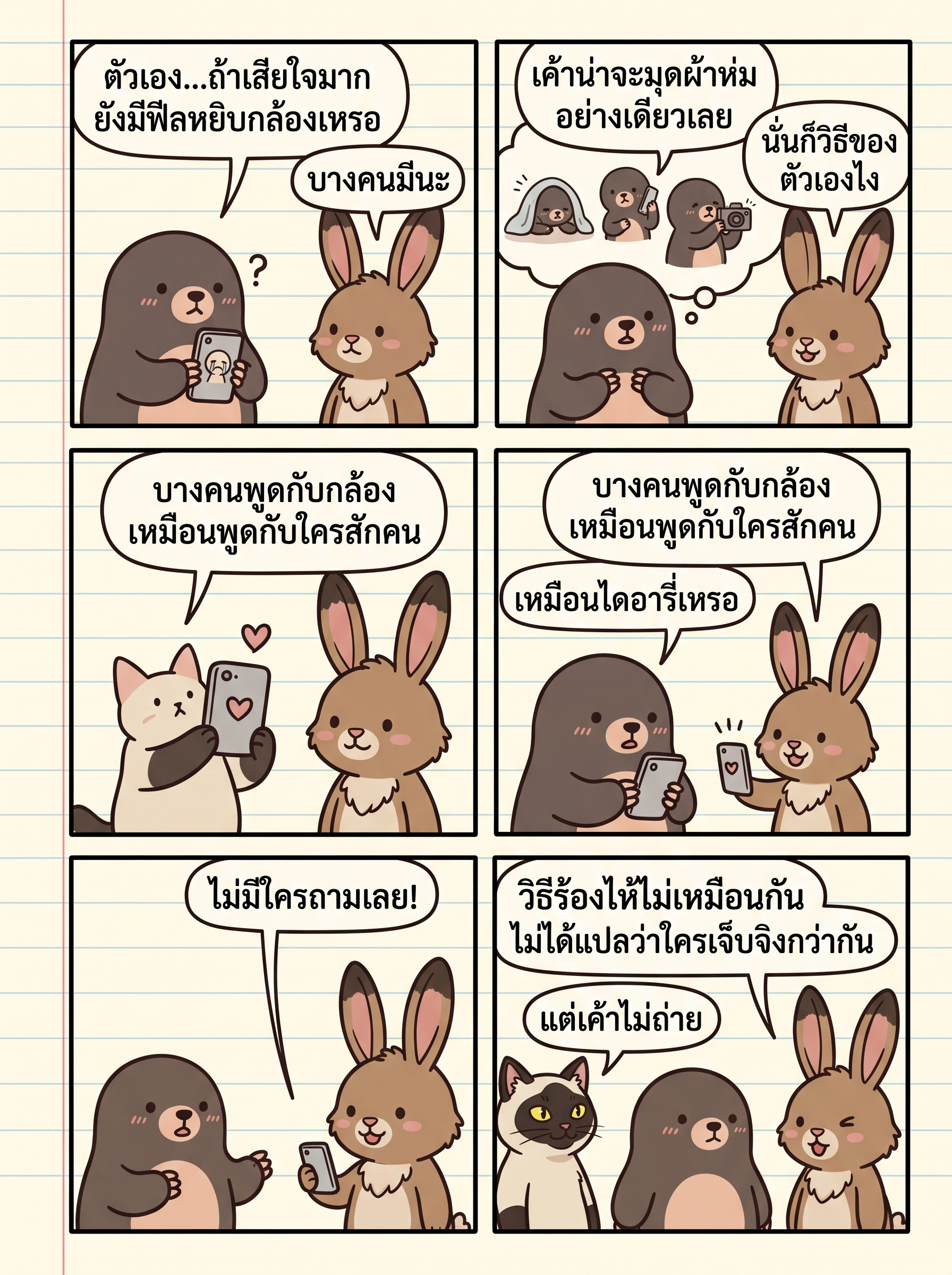 ไปเจอมาใน Threads: ทำไมบางคนถึงถ่ายคลิปตอนตัวเองกำลังร้องไห้? — page 1