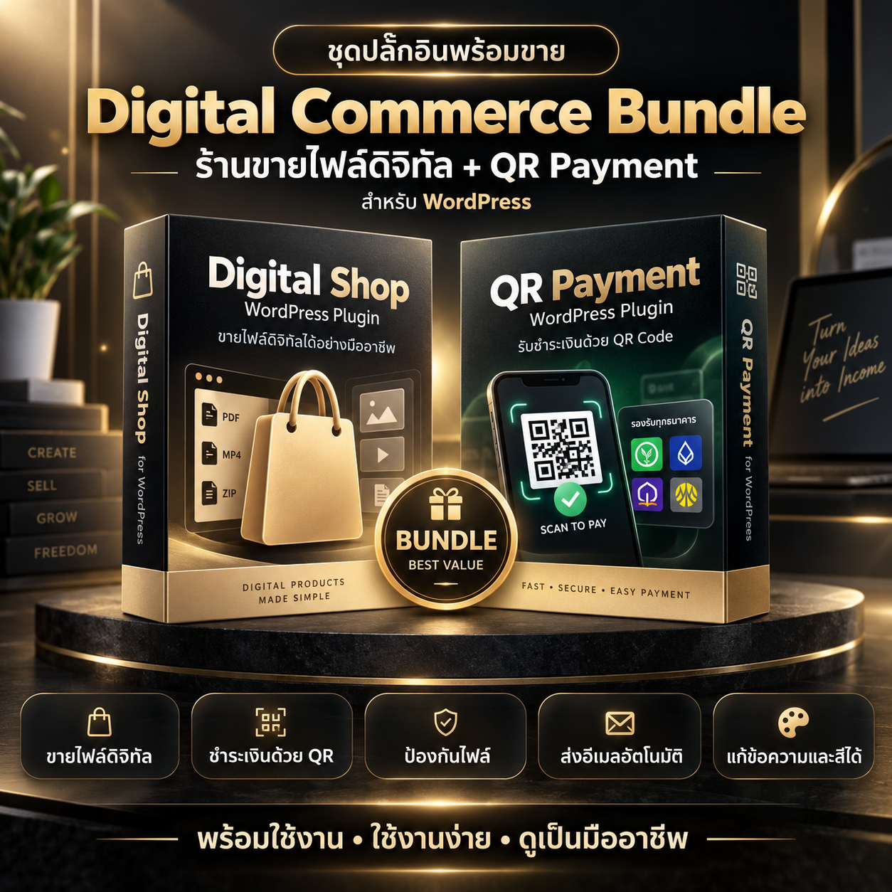 Muimeisan digital commerce bundle plugin for wordpress